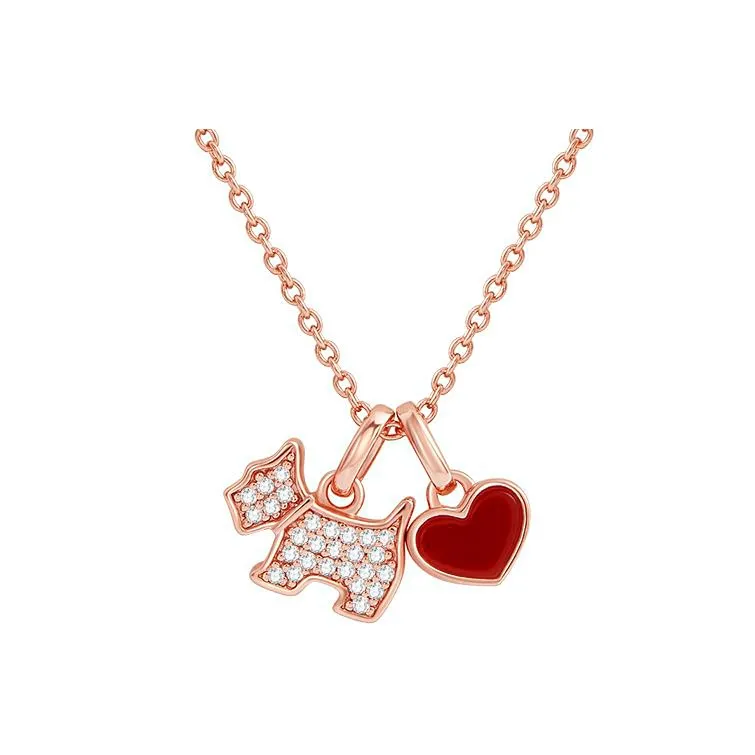 Agatha 925 Sterling Silver Collarbone Chain Necklace Women's Rose Gold