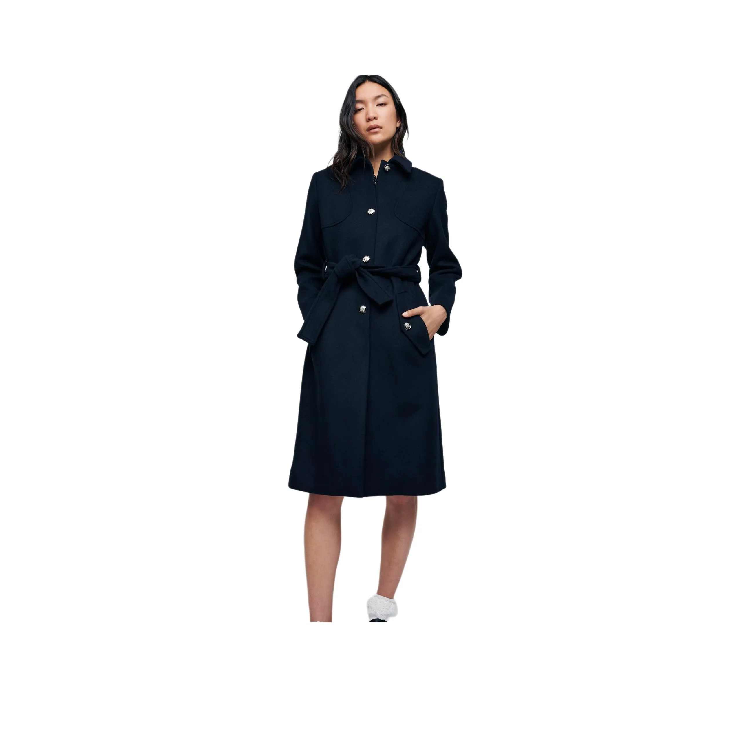 Maje Coats Women's Dark Blue