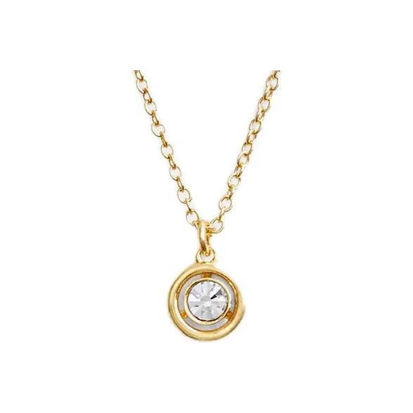 COACH Cubic Zircon Necklaces Women's Gold