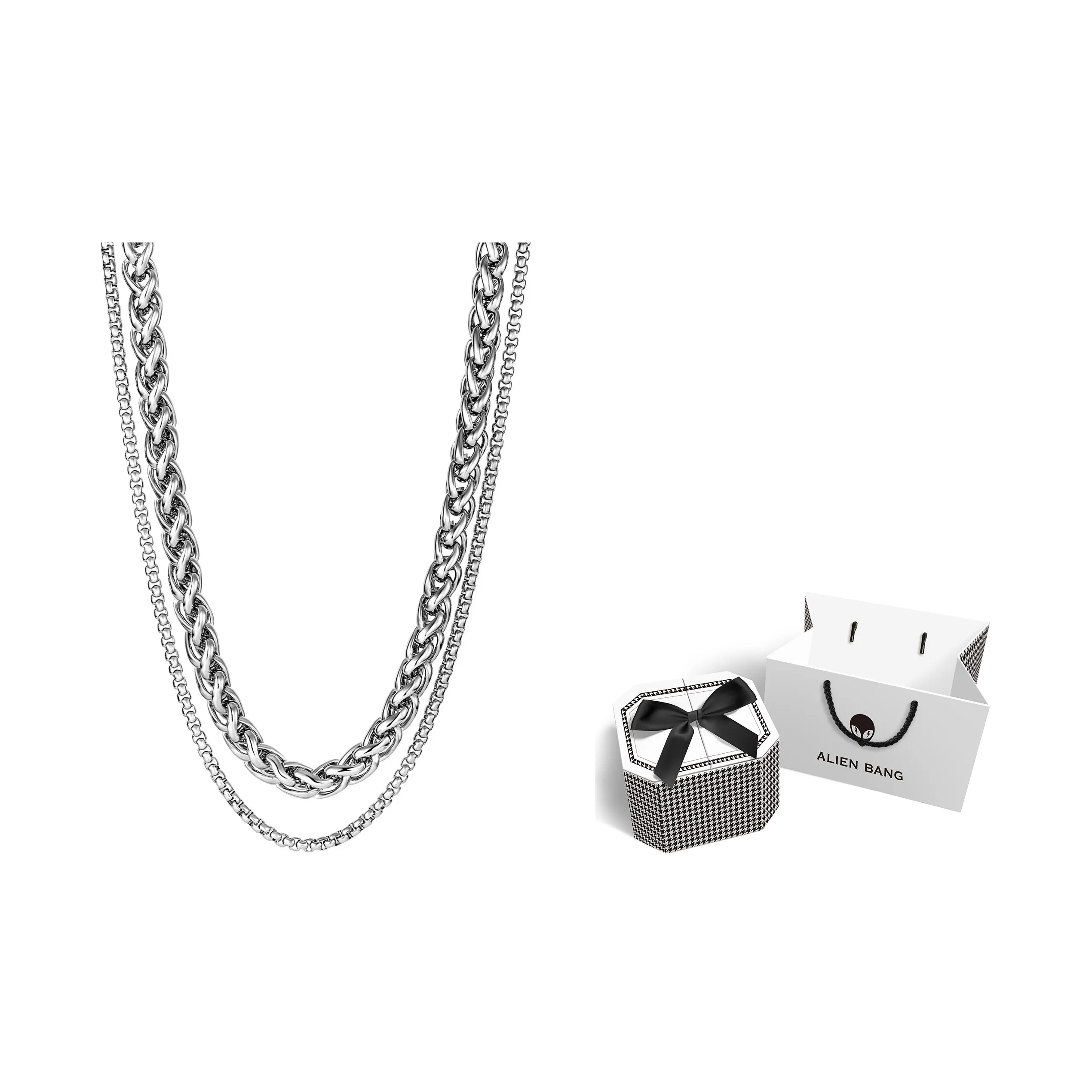 ALIEN BANG Ожерелье из титановой стали унисекс