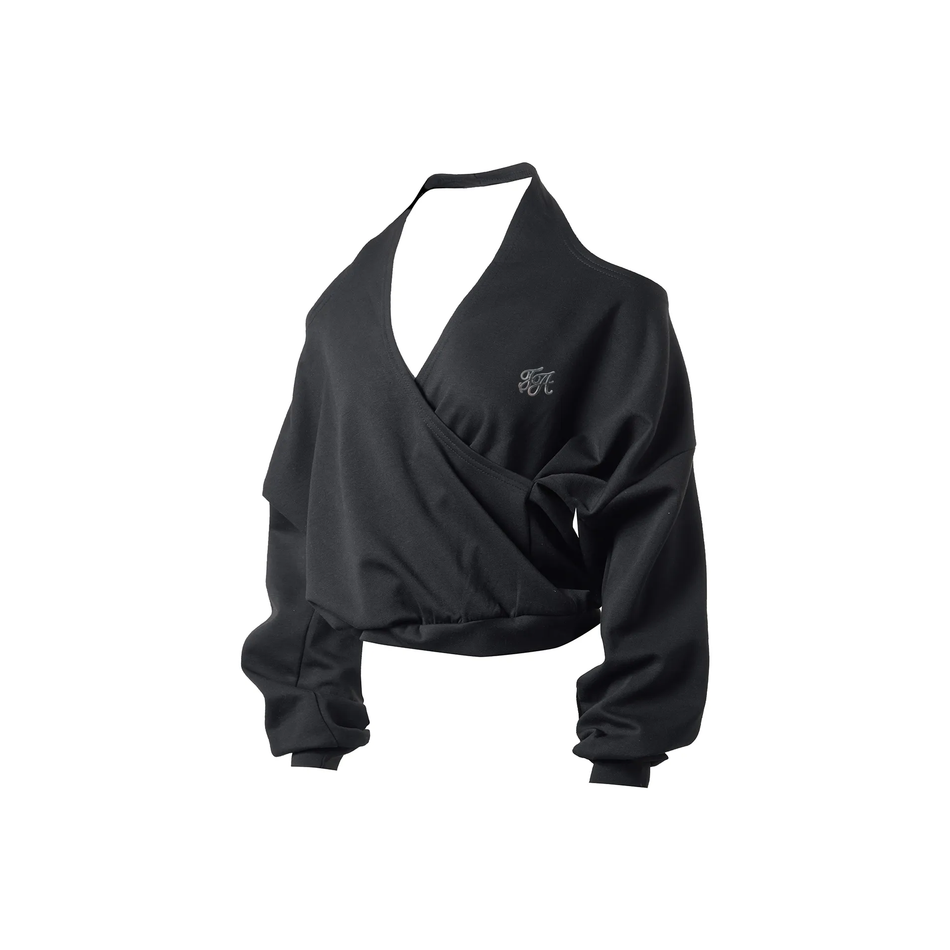 FOASIS Стандартная T-рубашка Женская Черная