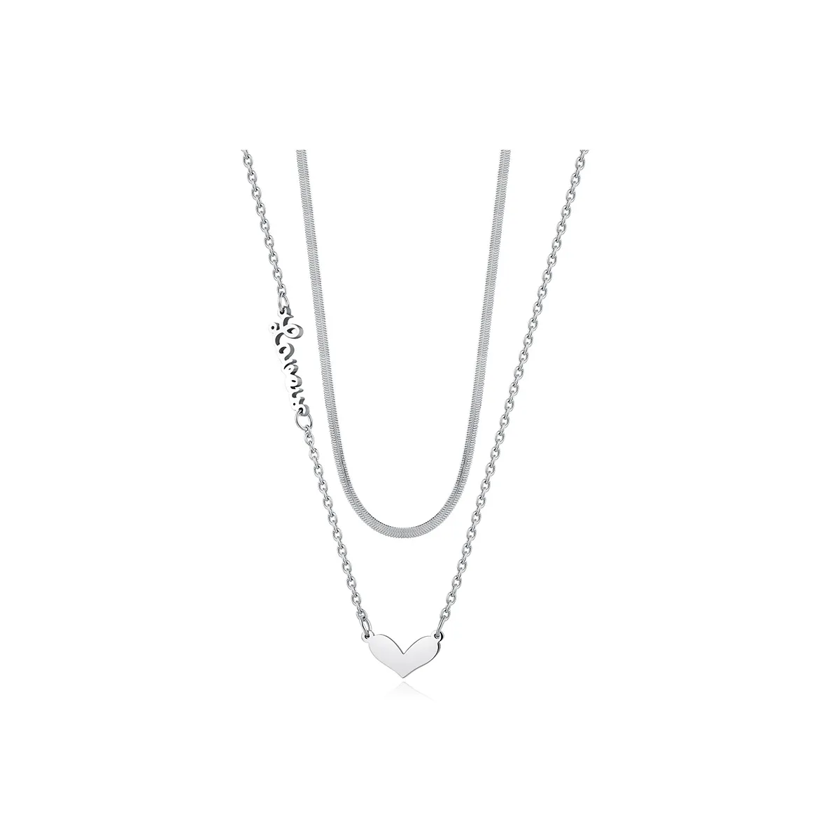 West Island Нержавеющая сталь Ожерелье Серебряное Женское