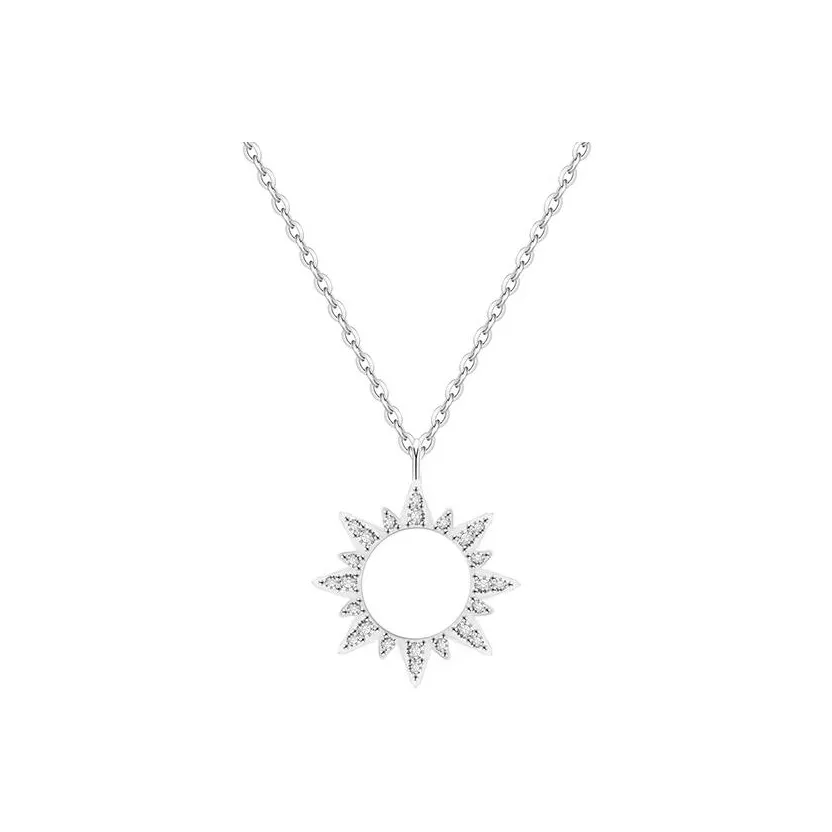 Heart Grass 999 Fine Silver Necklaces Women's