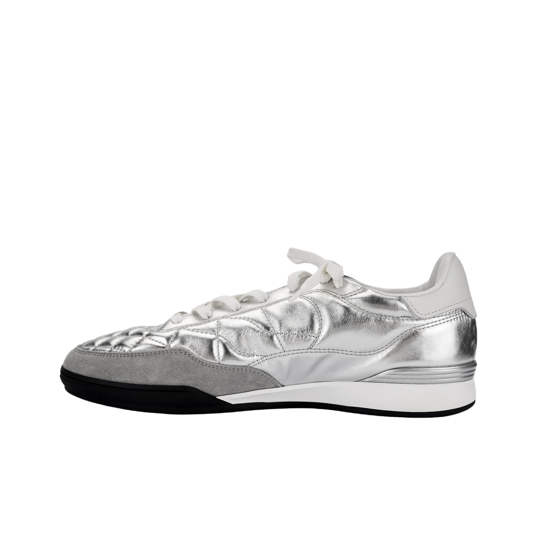 CHANEL 24a German Army Trainers Casual Shoes Women's Silver