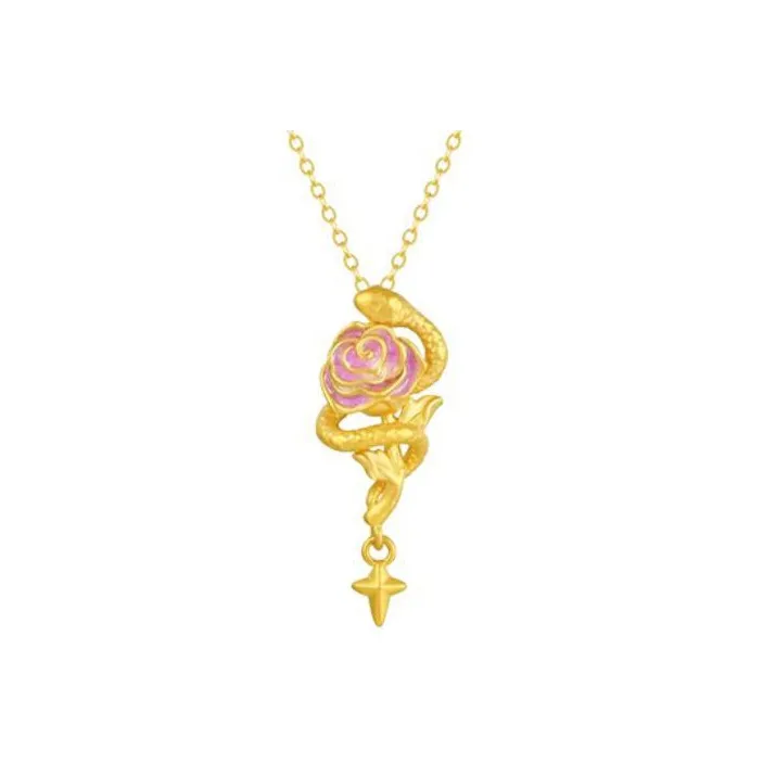 LuluCanaan Titanium Steel Necklaces Women's Gold