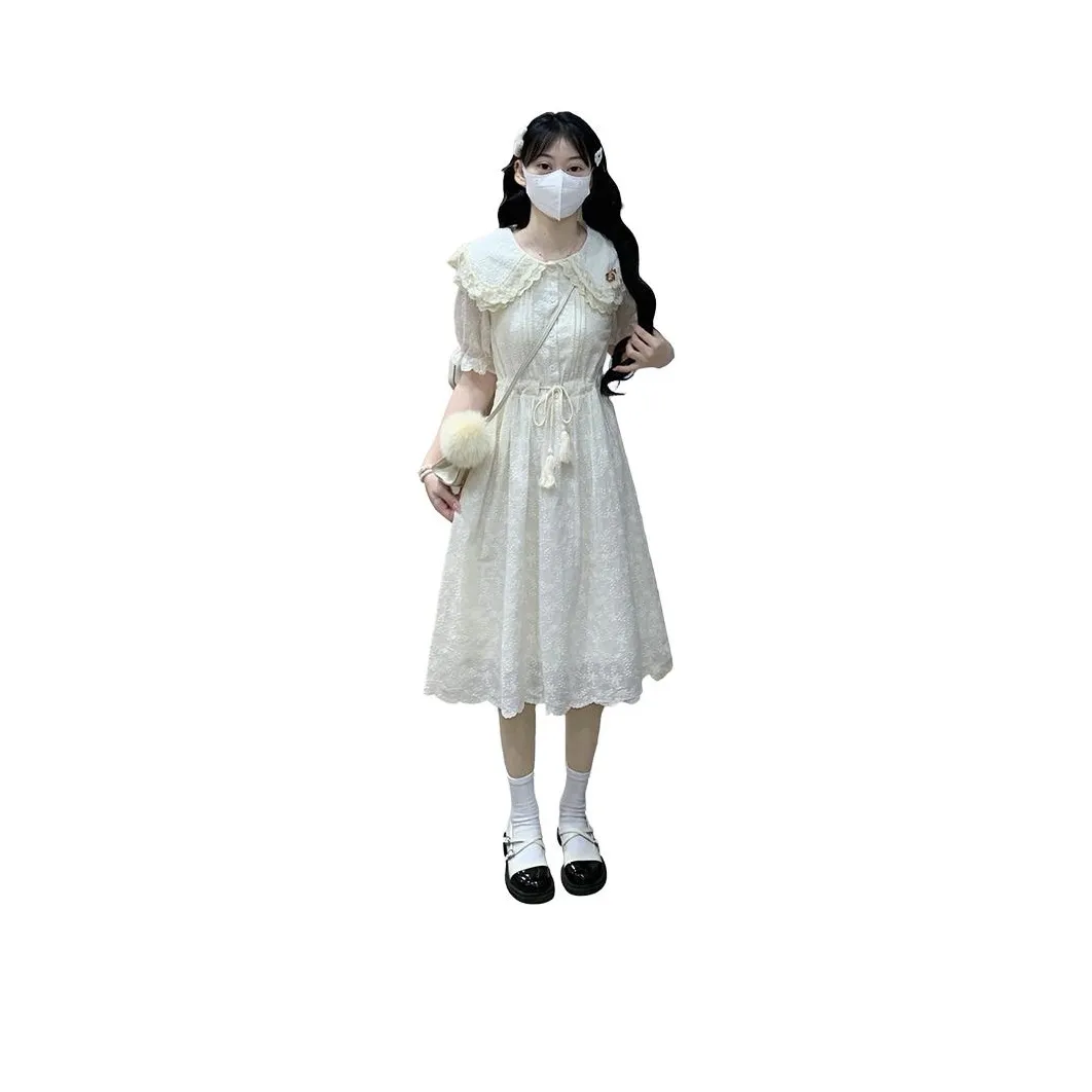 Mu Qingqing Short Sleeved Dress Women's