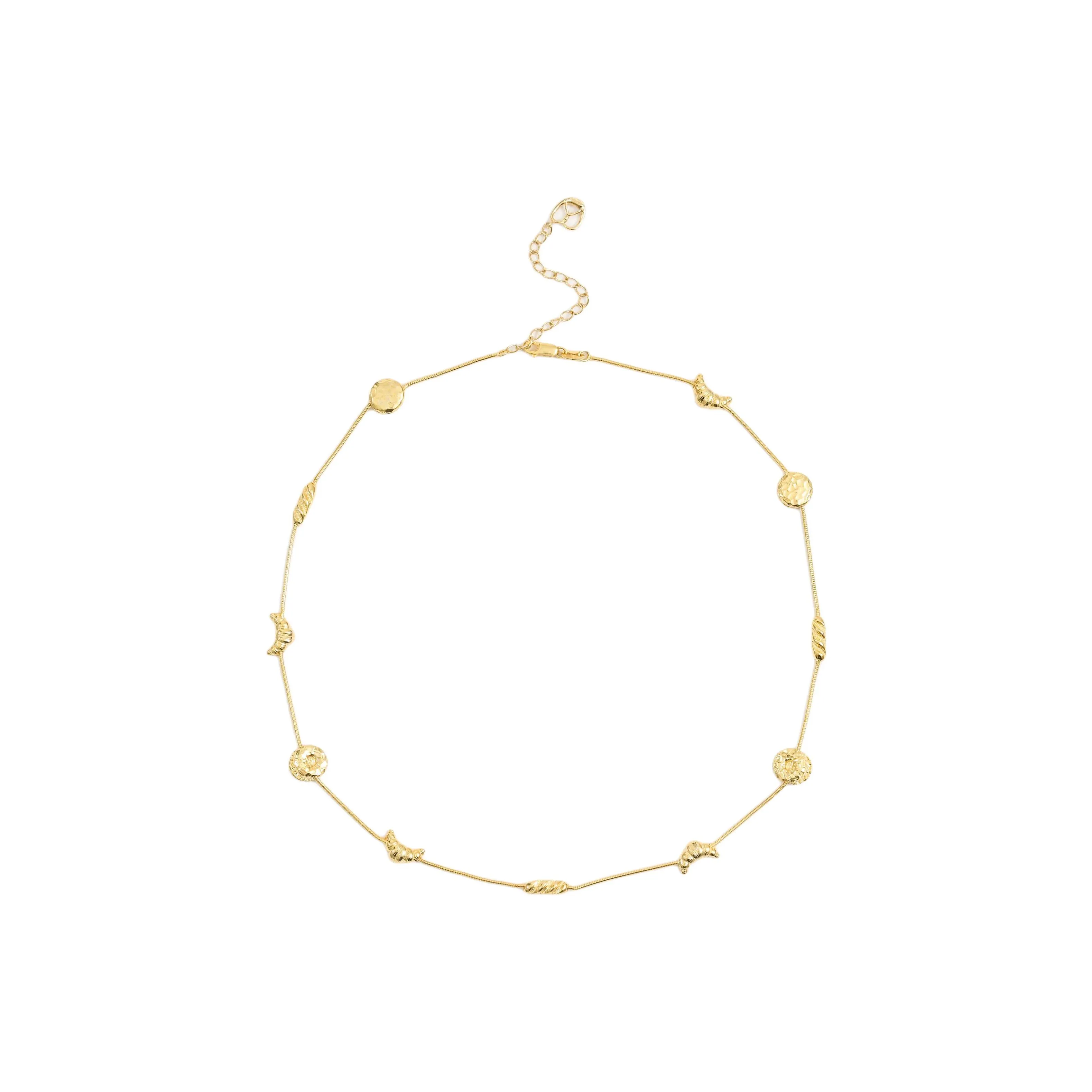 ALFIR 925 стерлинговое серебро золото покрытие ожерелья унисекс