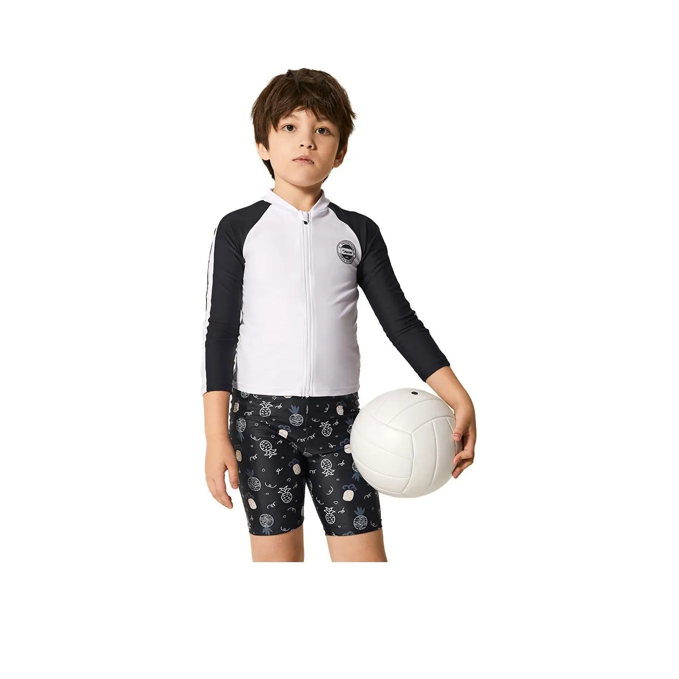 KEEP Детский купальник синий и белый для малышей