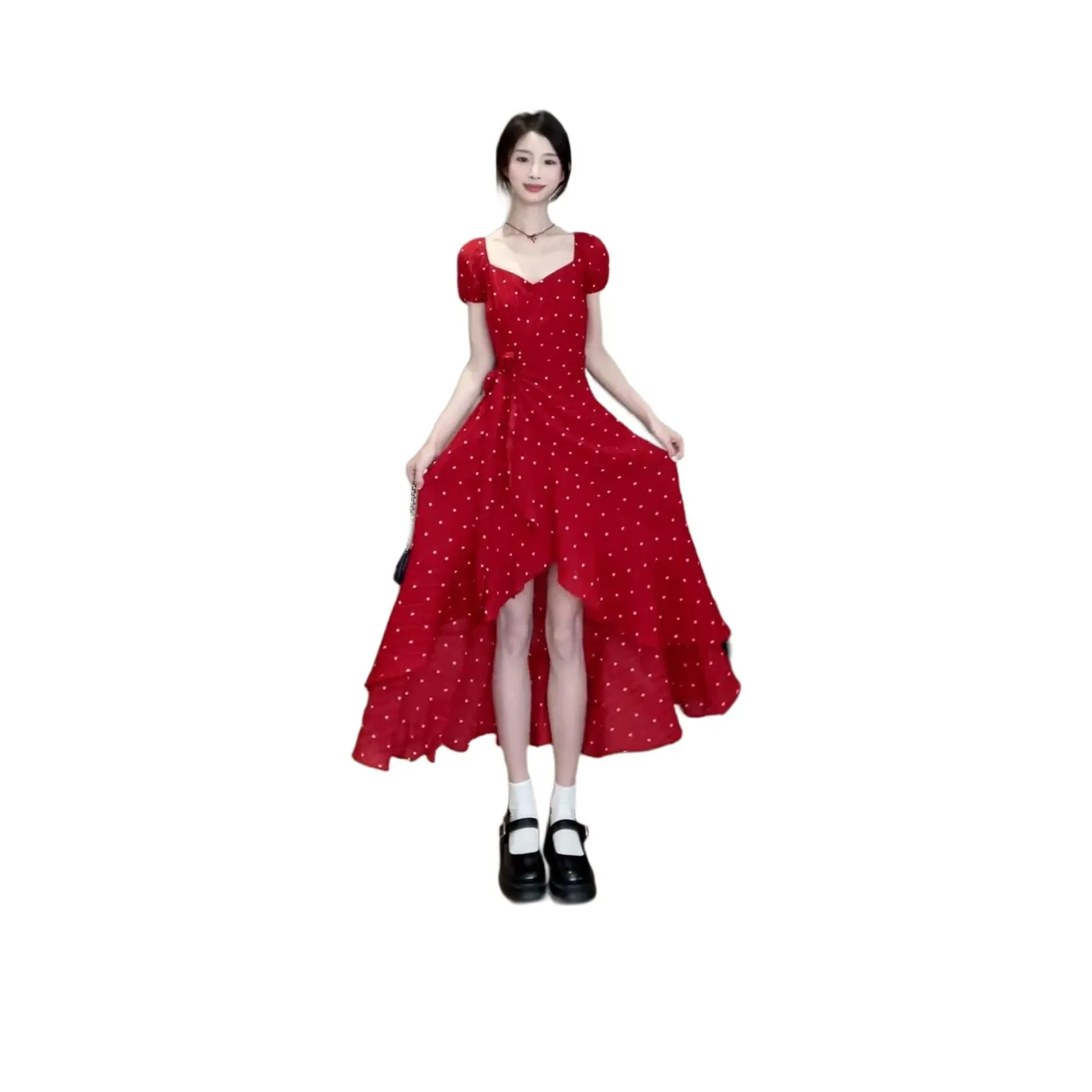 LAKESI Короткое платье с короткими рукавами женское