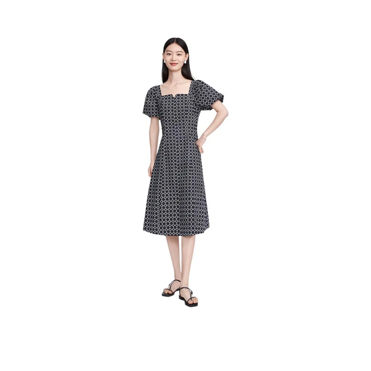 DESIGNICE Short Sleeved Dresses Women's Multicolor