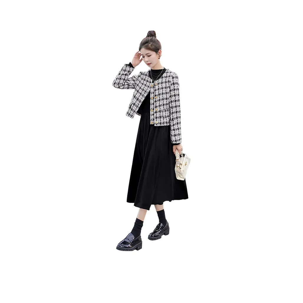 Cypress House Jacket Women's Black White Plaid