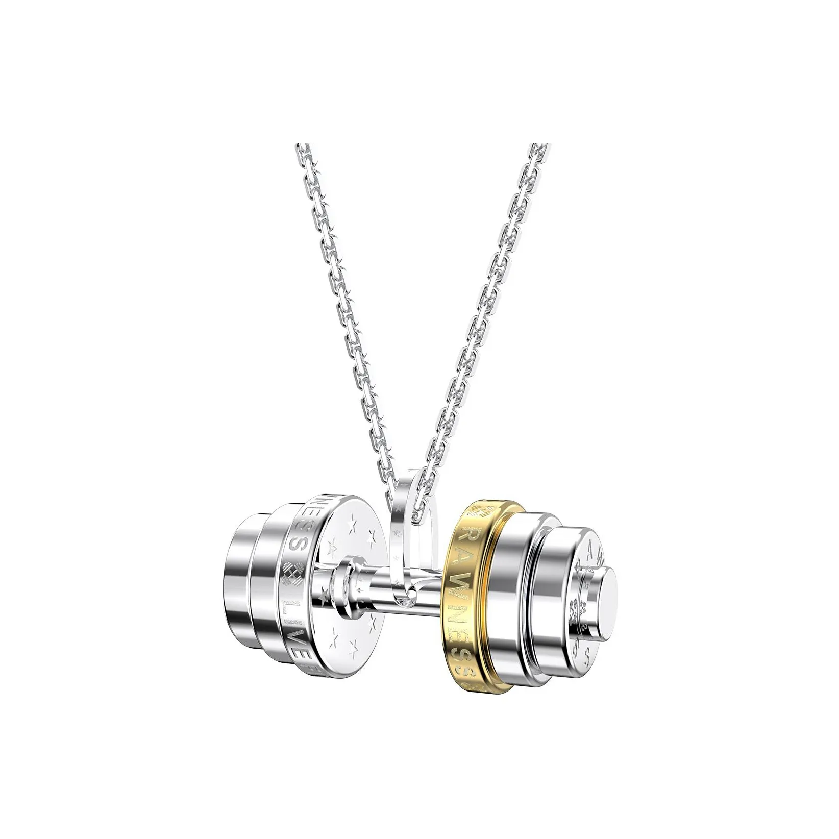 RAWNESS Титановый стальной фитнес аксессуар спортивный стиль нишевое ожерелье унисекс