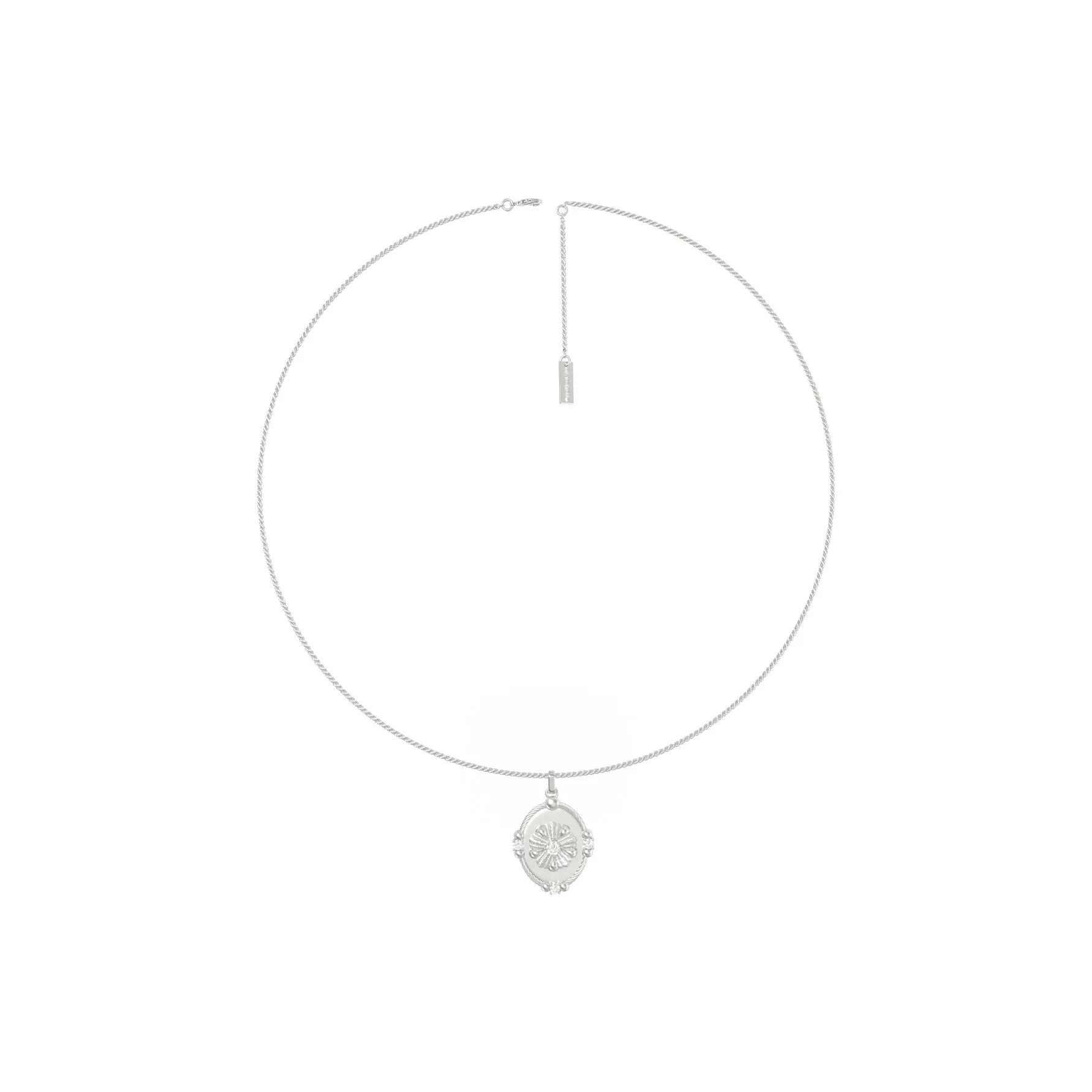 Mouhooland 925 стерлинговое серебро ожерелье с покрытием из белого золота унисекс