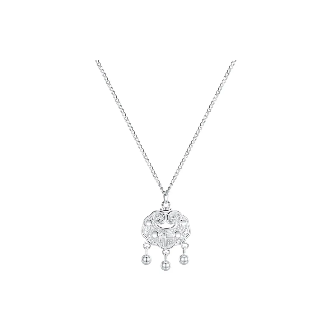Heart Grass 999 Fine Silver Sterling Silver Necklaces Women's