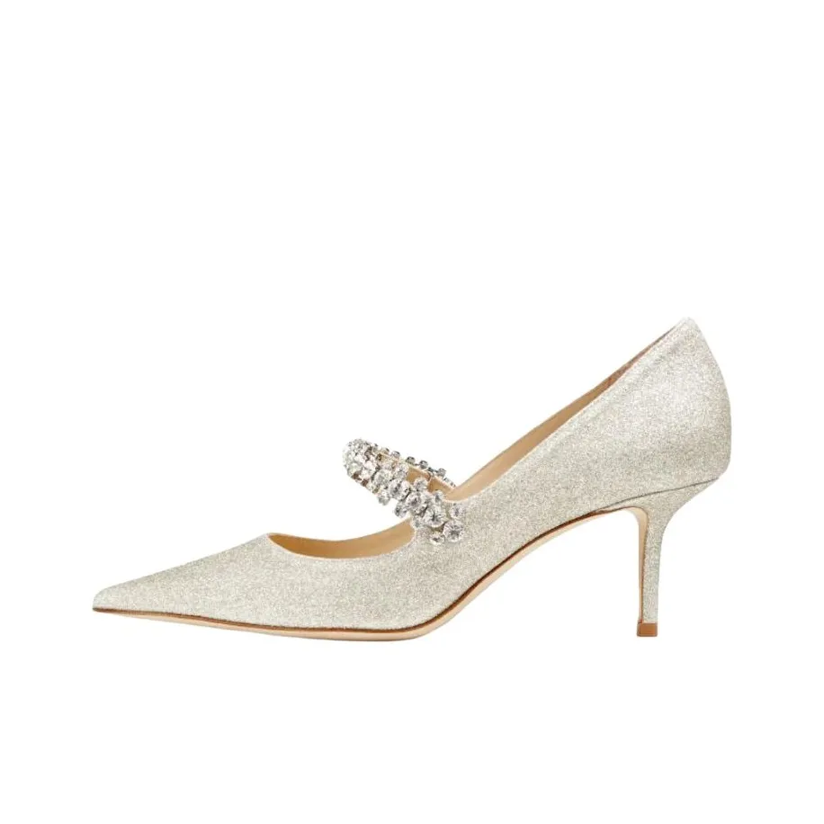 Jimmy Choo Bing 65mm Glitter-effect Pumps