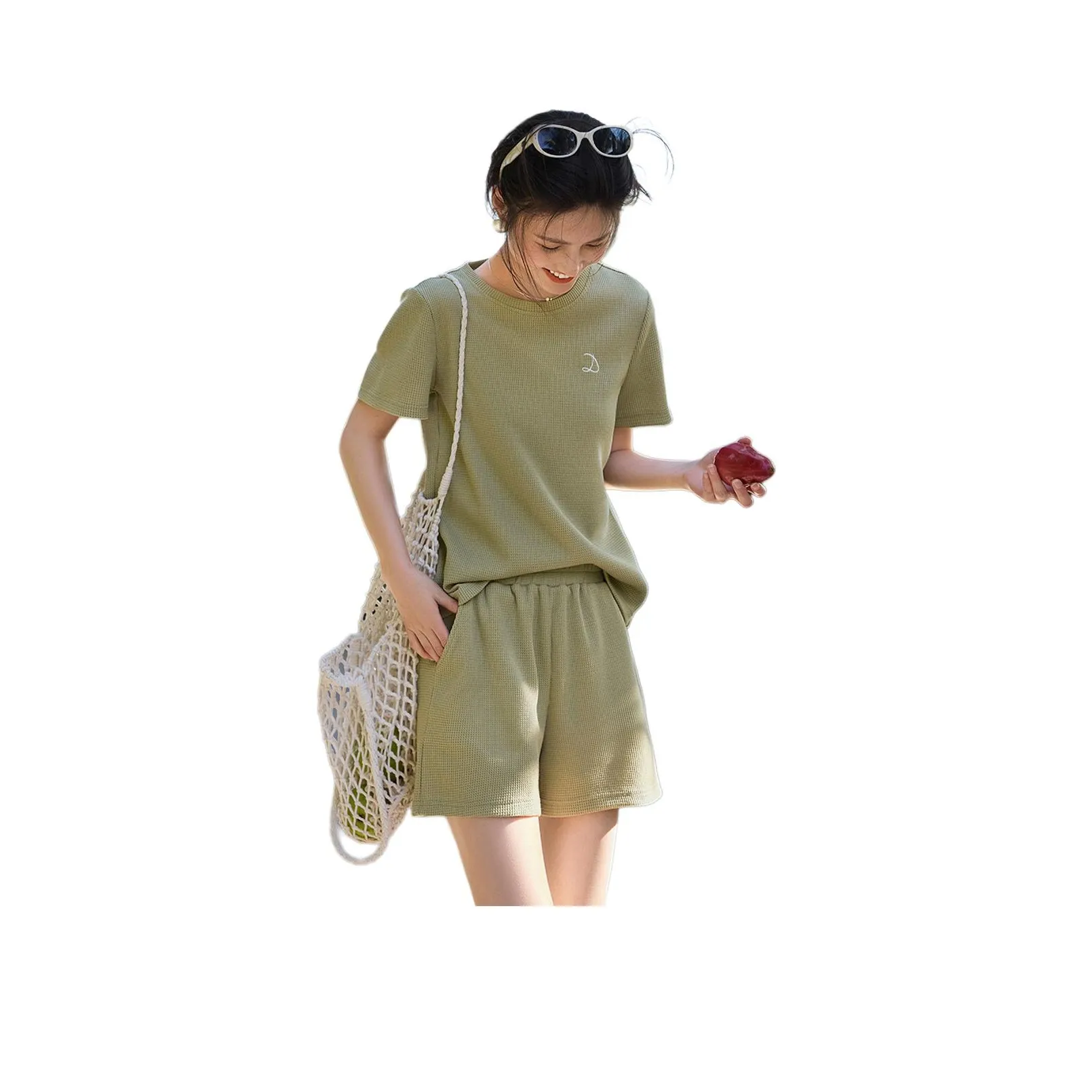 XWI Casual Suits Women's Clothing Sets Green