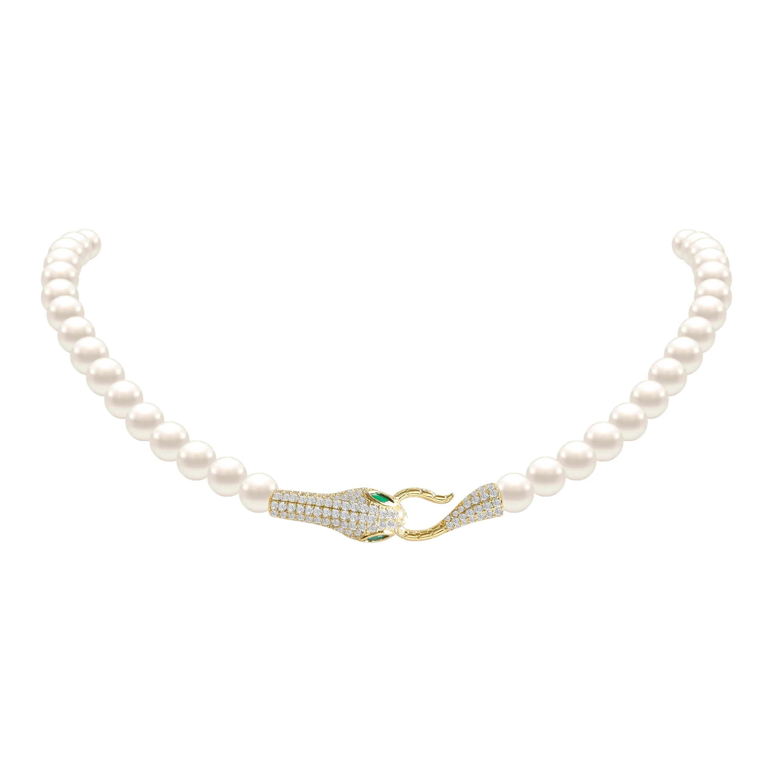 KEYS VIA Медный сплав Синтетический кубический цирконий Искусственная жемчужина Ожерелья Женские