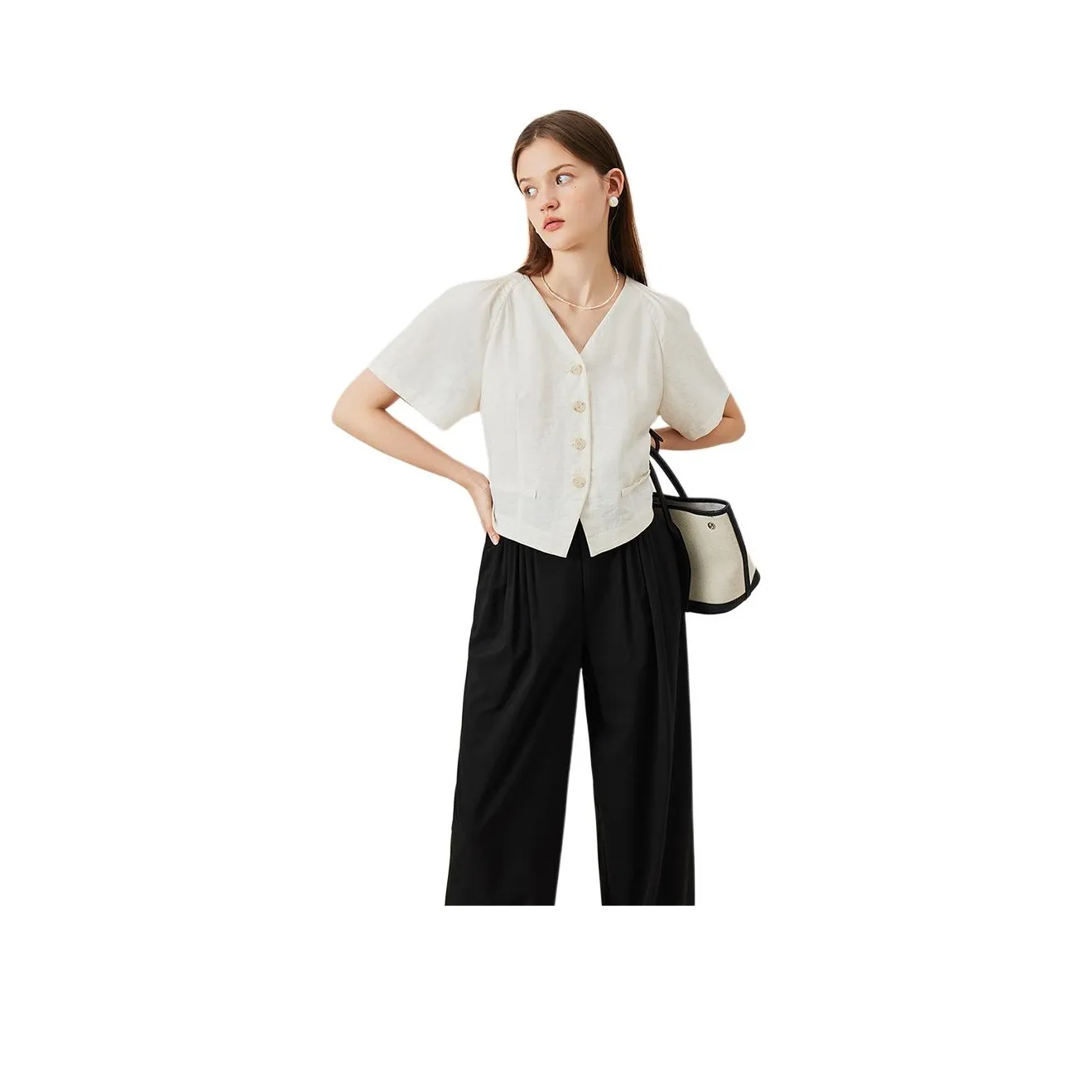 FANSILANEN Shirts Women's Tea White