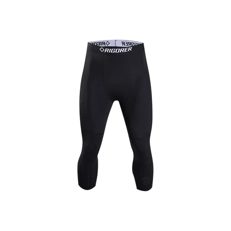 RIGORER Температуро-активные Спортивные брюки-капри с логотипом сжатие унисекс