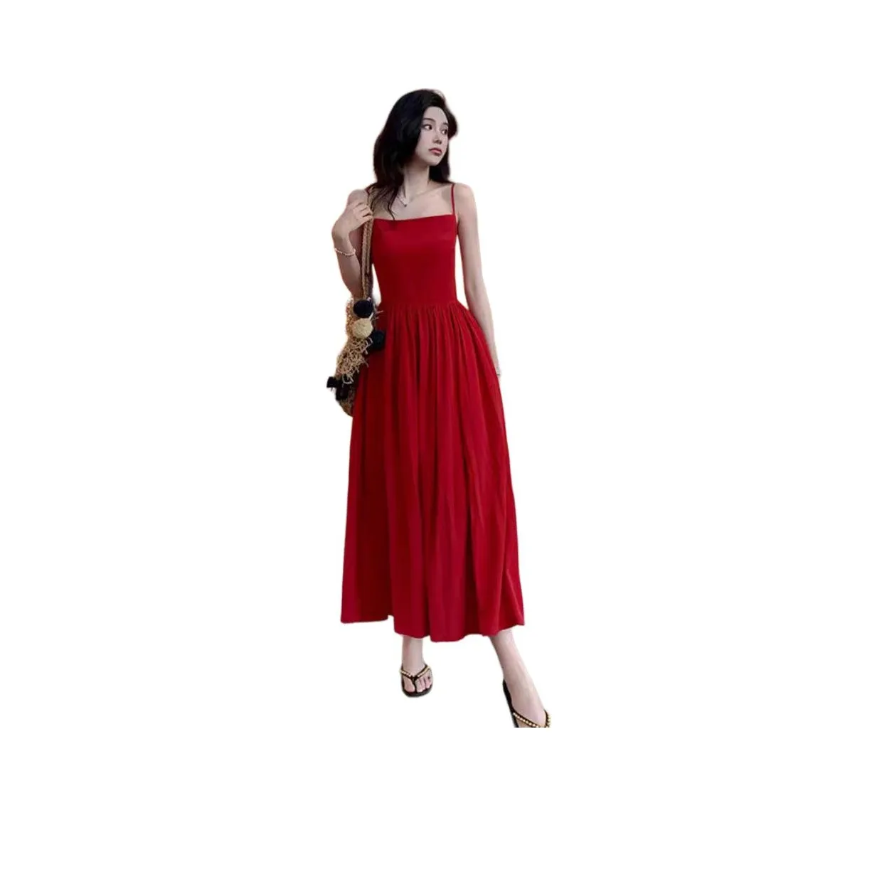 PLAY BUSH Slip Dresses Women's Red