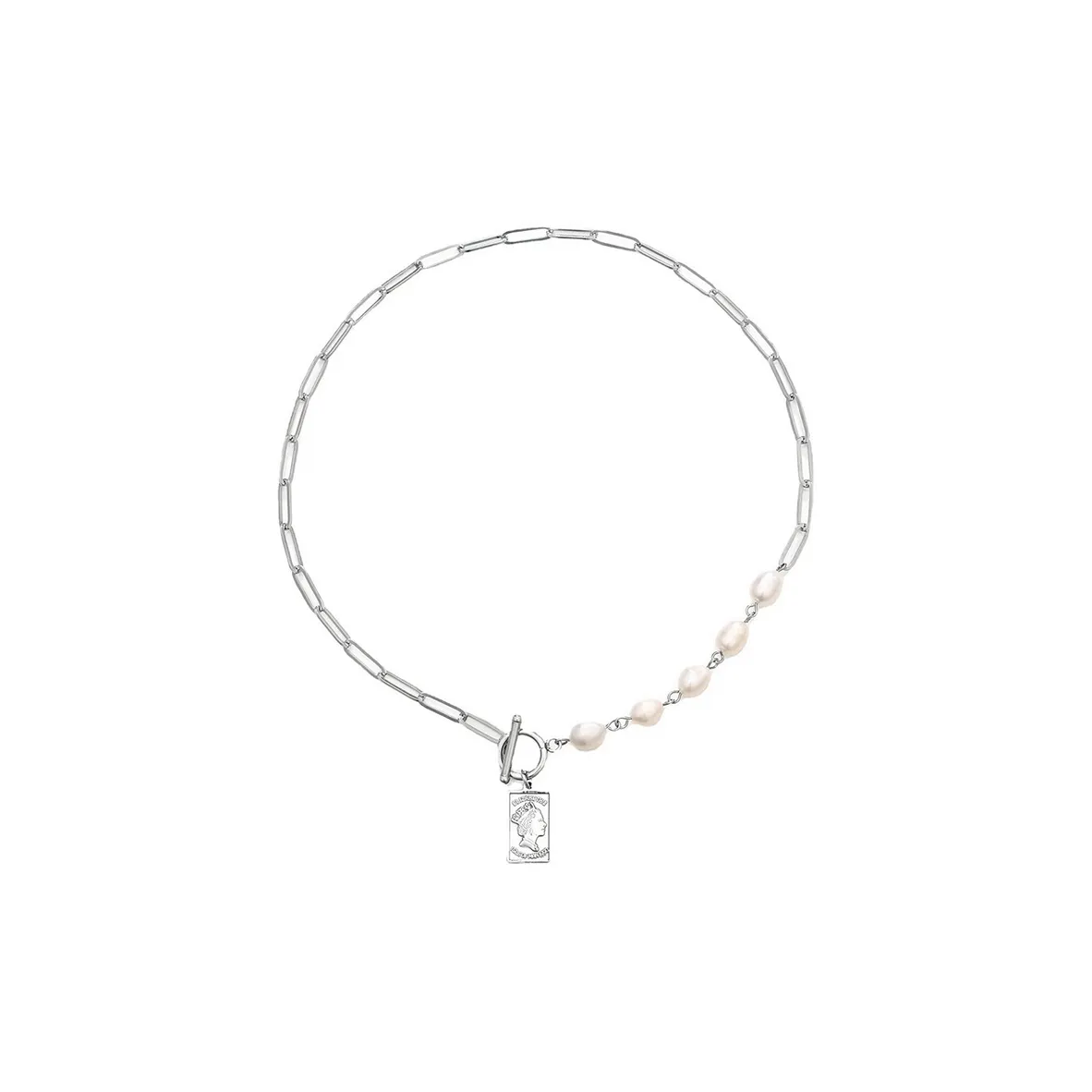 FOREVER MELODY Ожерелья из титанового сплава Женское серебро