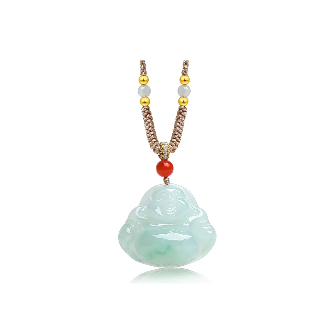 With The Heart Of The Jade Glutinous Jade Necklaces Women's