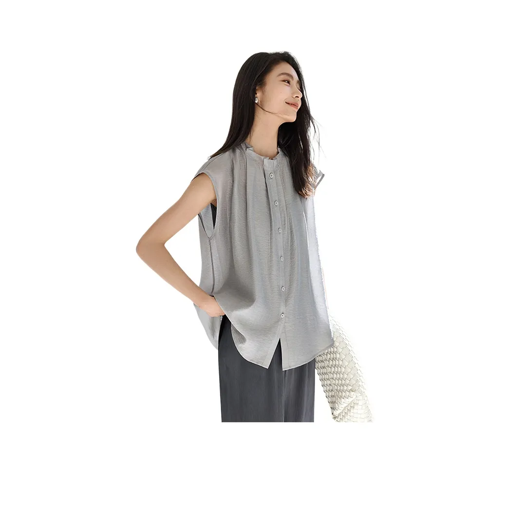 IHIMI Ледниковый серый Женские Рубашки