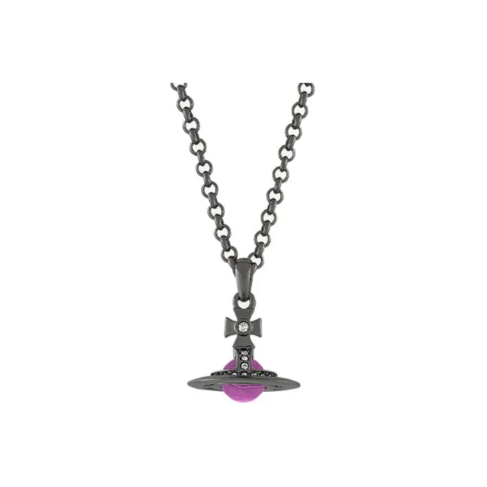 Vivienne Westwood Brass Necklaces Men's Gunmetal Gray