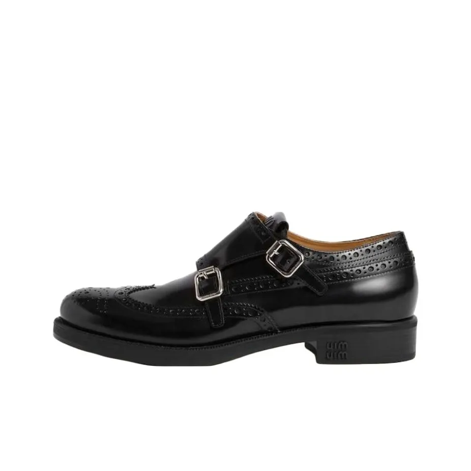 MIU MIU X Church's Leather Brogue Shoes
