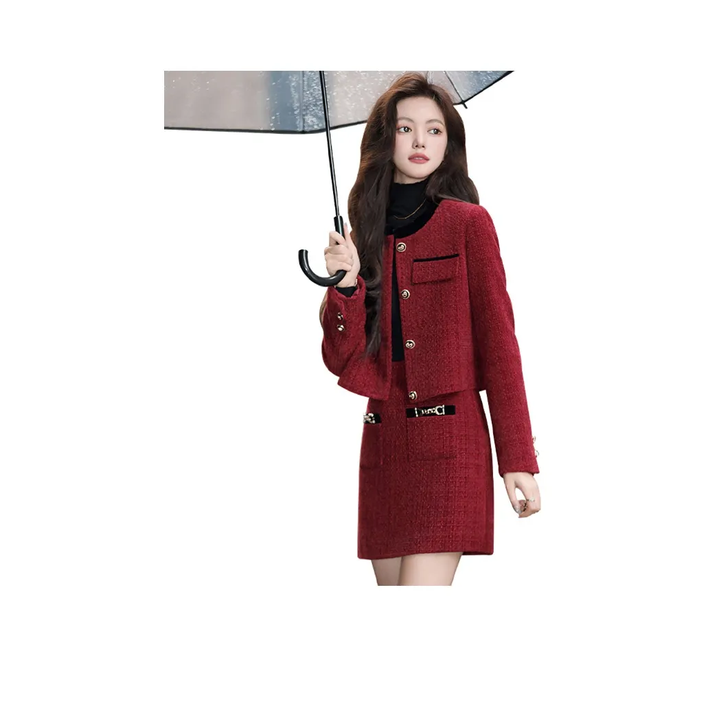 Cypress House Комплект с юбкой Женские Красный