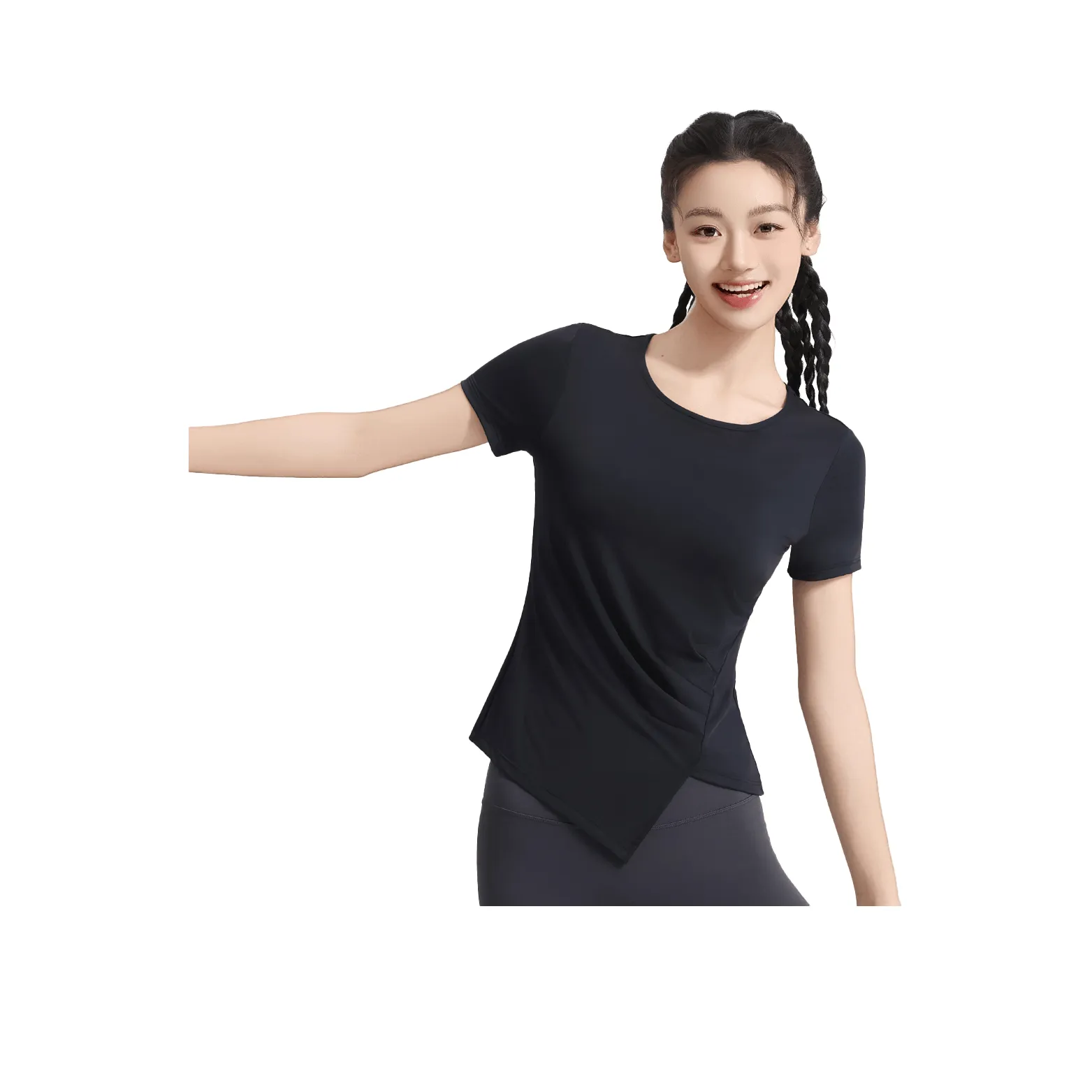 Барби Черная Женская Йога T-рубашка