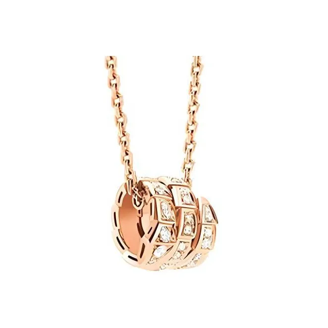 BVLGARI SERPENTI VIPER 18K Rose Gold Necklaces Unisex Rose Gold