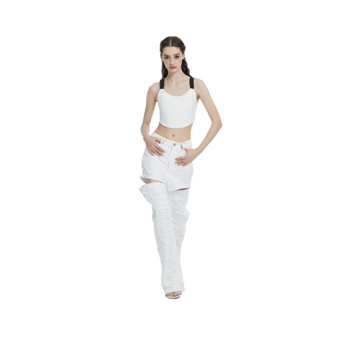 VICTORIA ALLEN Jeans Women's White