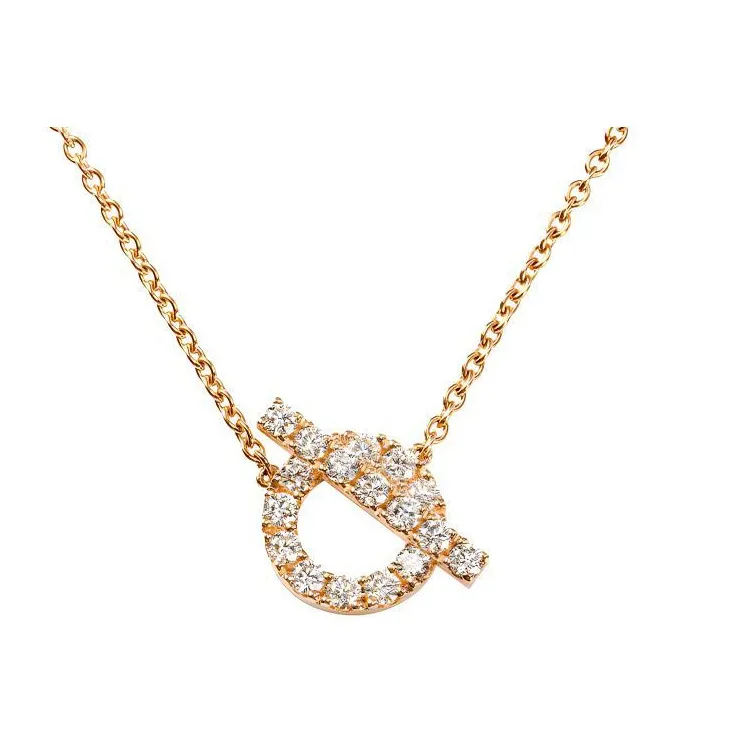 HERMES FINESSE Diamond Necklaces Women's