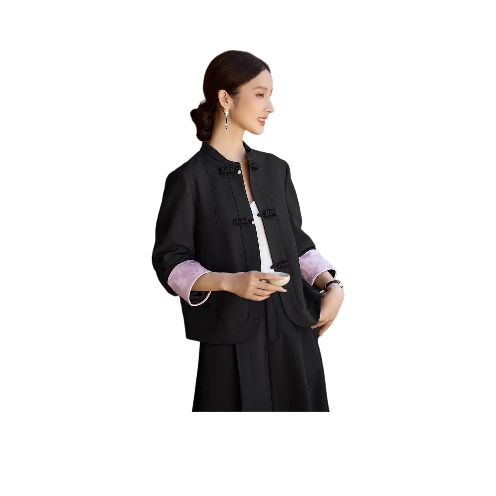 XWI Куртки и Пальто Женские Черный Розовый