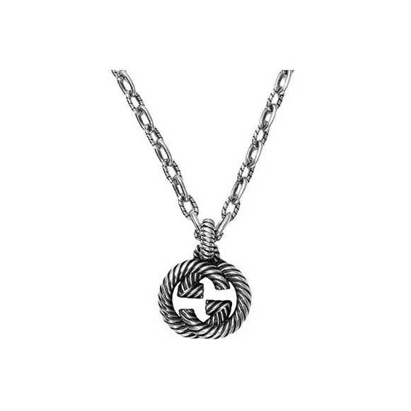 GUCCI Interlocking G Pendant Necklace