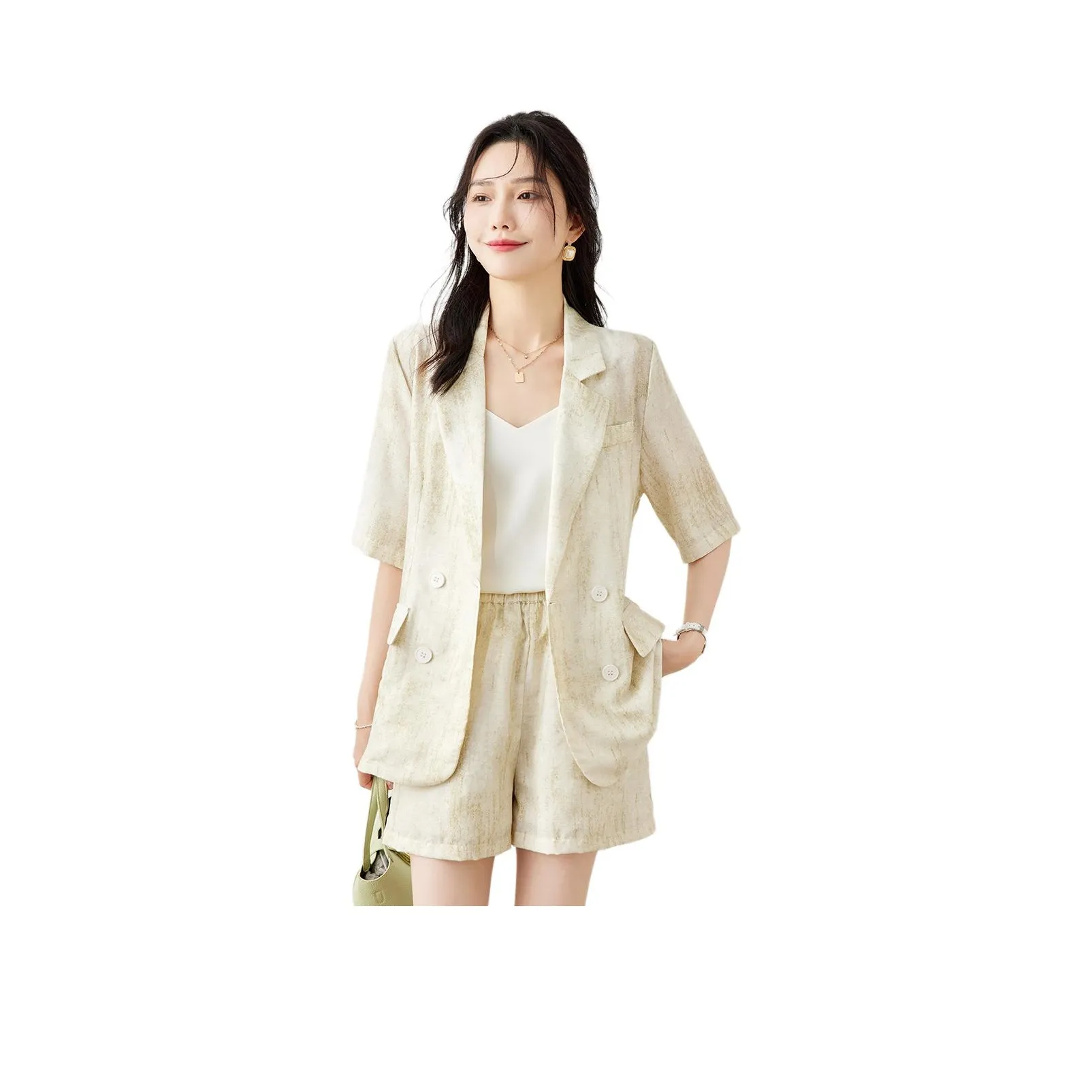 TERRE BLEUE Повседневный костюм женский абрикосовый