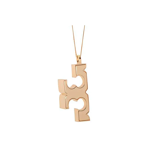 TORY BURCH Logo Pendant Necklace