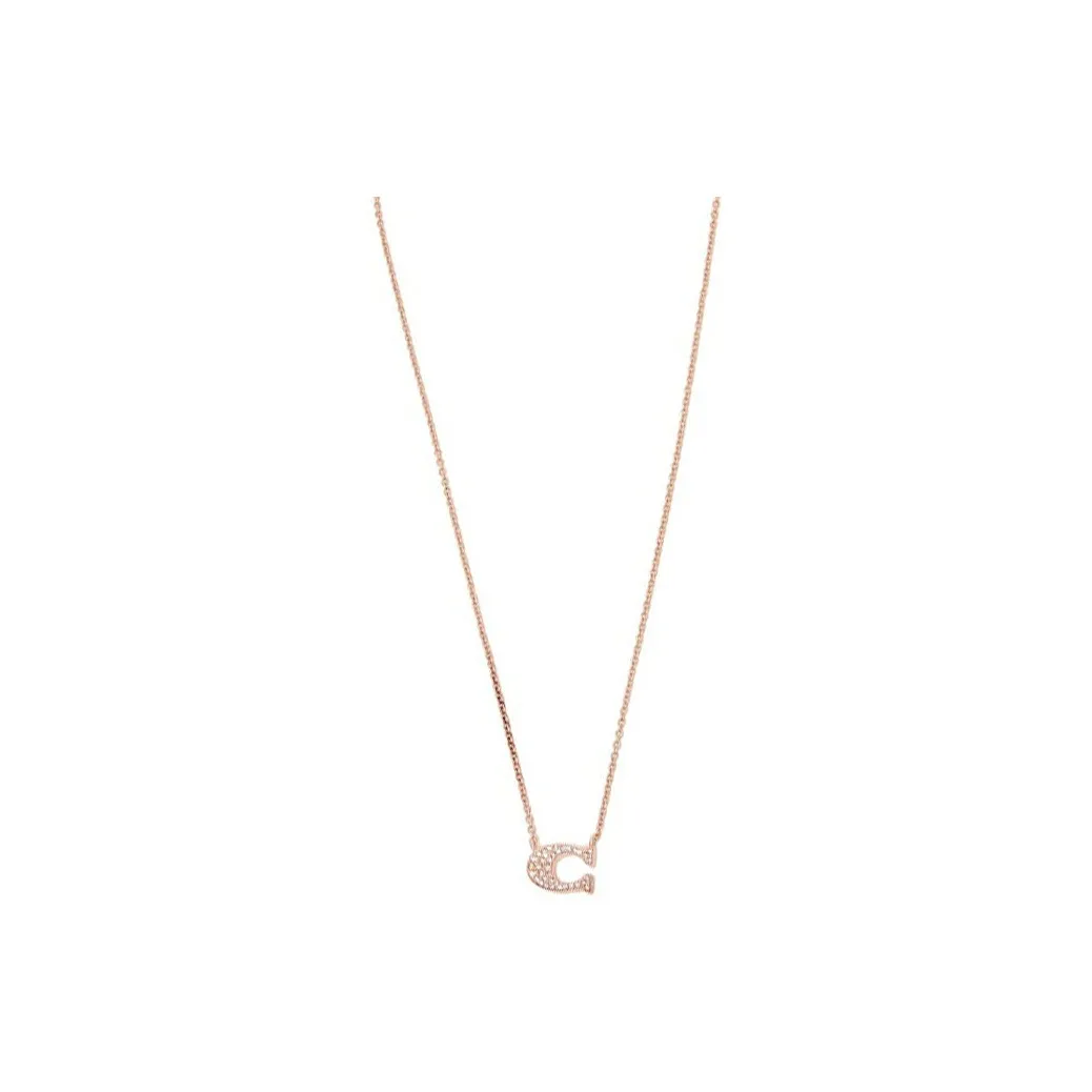 COACH Brass Necklaces Women's Rose Gold
