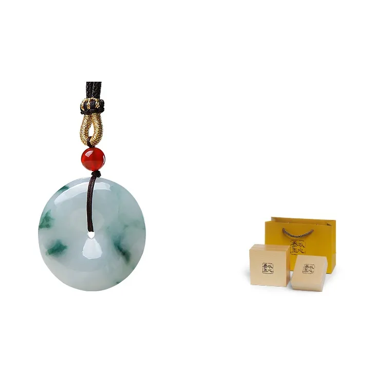 With The Heart Of The Jade Glutinous Jade Jadeite Necklaces Unisex