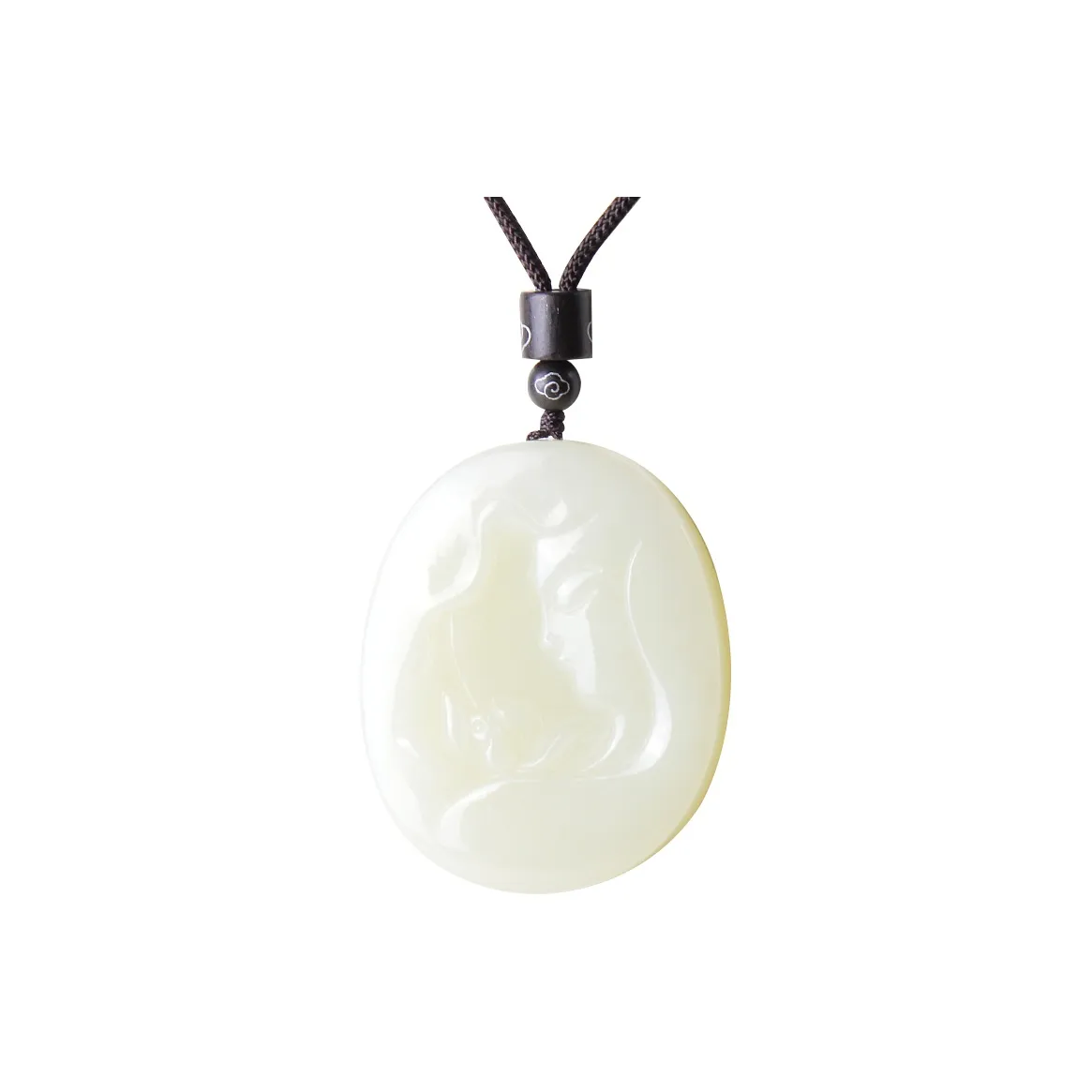 FENGFEIHUANG Hetian Jade Necklaces White Jade/Pale Greenish White Jade Men's