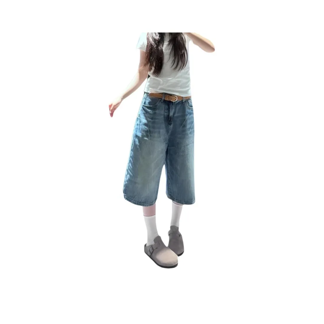 мм Синий Женские Джинсовые Шорты