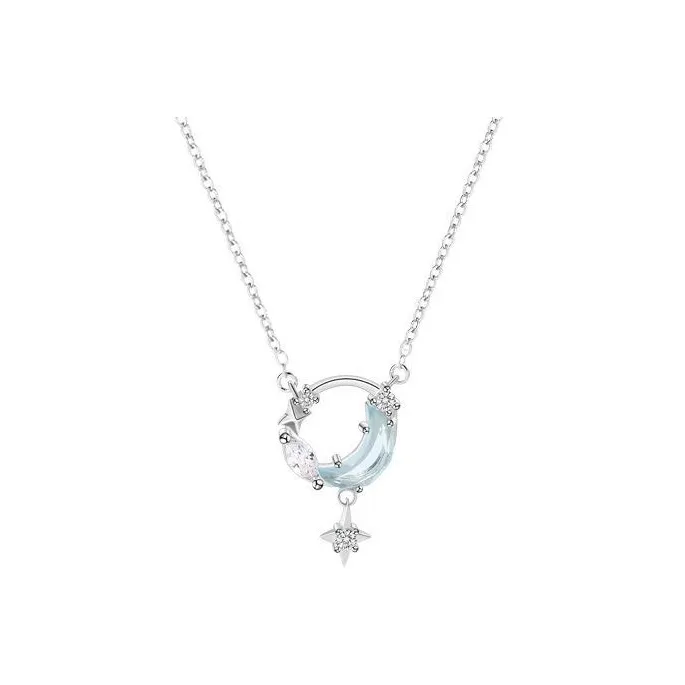 OQD S999 Fine Серебряный Ключица Цепь Женская