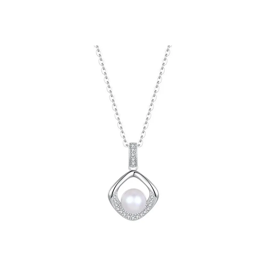 Heart Grass S925 Silver Necklaces Women's