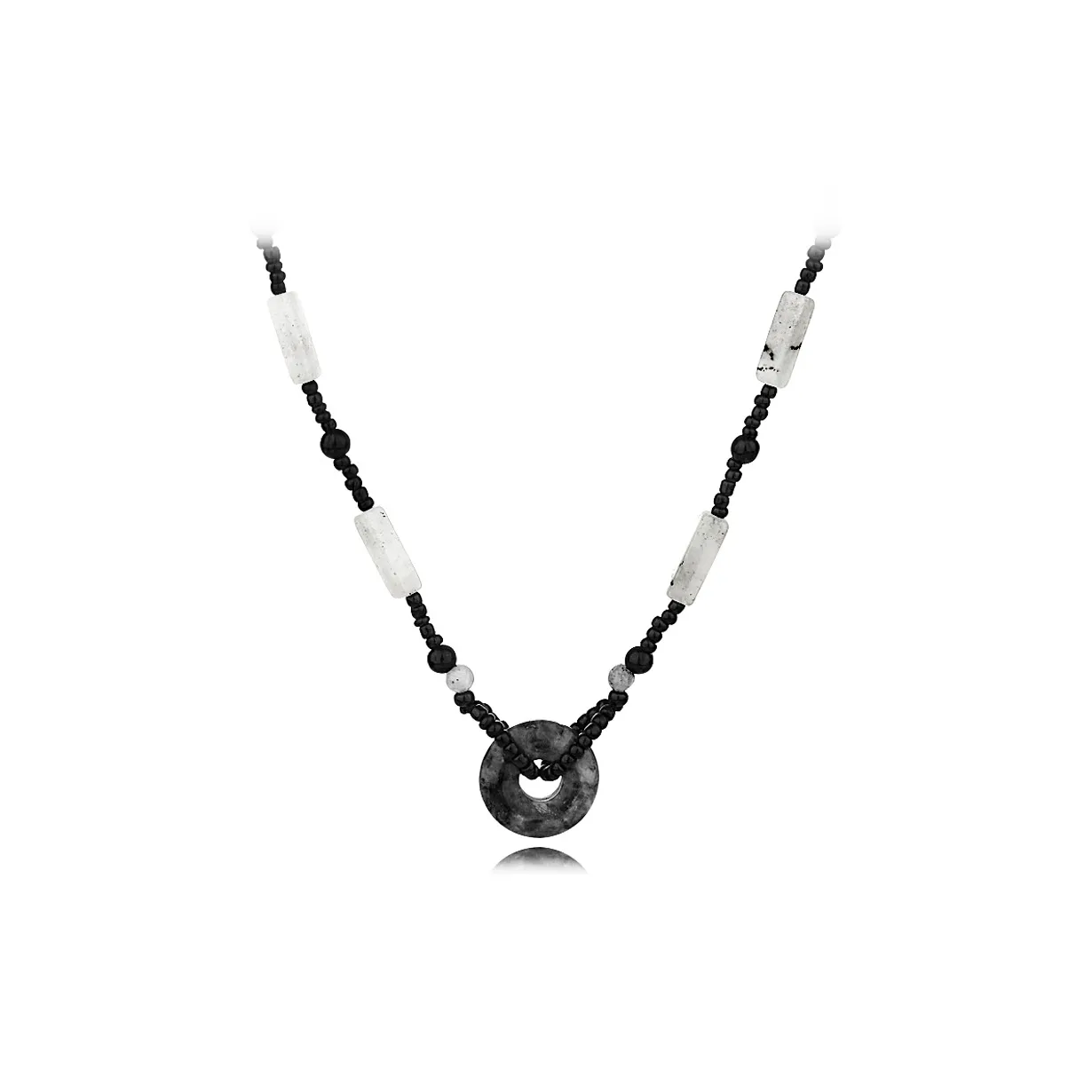 Muyan Colored Glaze Jade Necklaces Women's