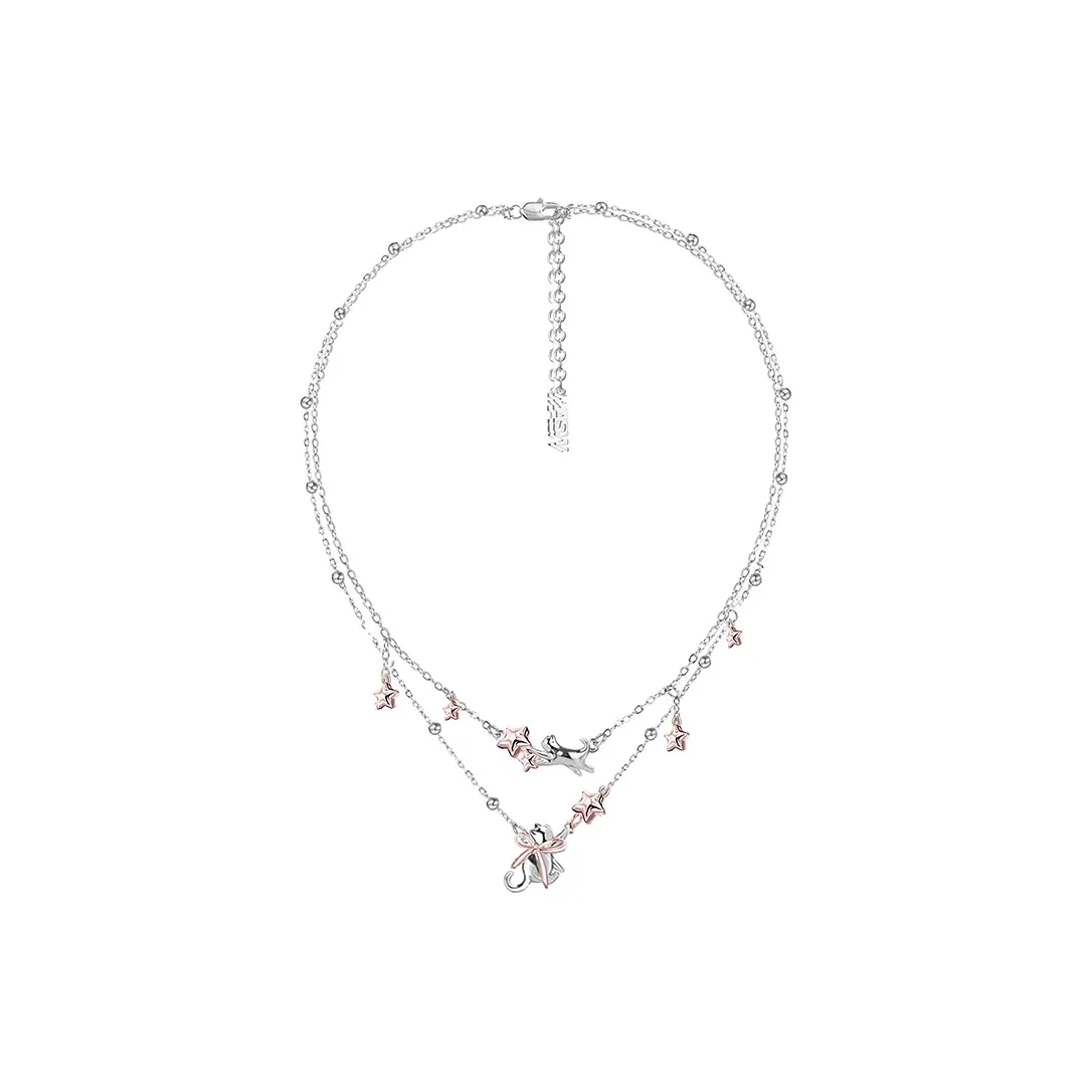 masw Эксклюзивный Премиум Двойной Многослойный Ожерелье на ключицу для женщин