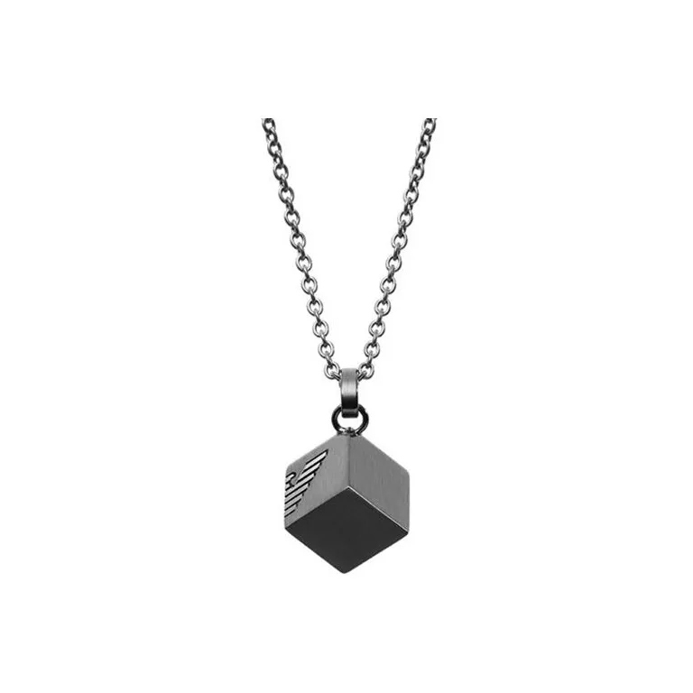 EMPORIO ARMANI Steel Necklaces Men's Premium Gray