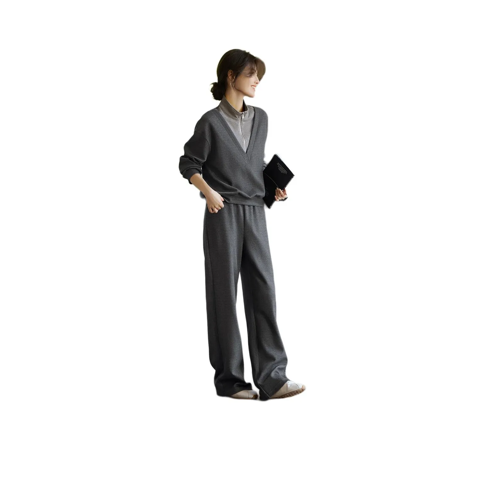 XWI Повседневный костюм женский темно-серый