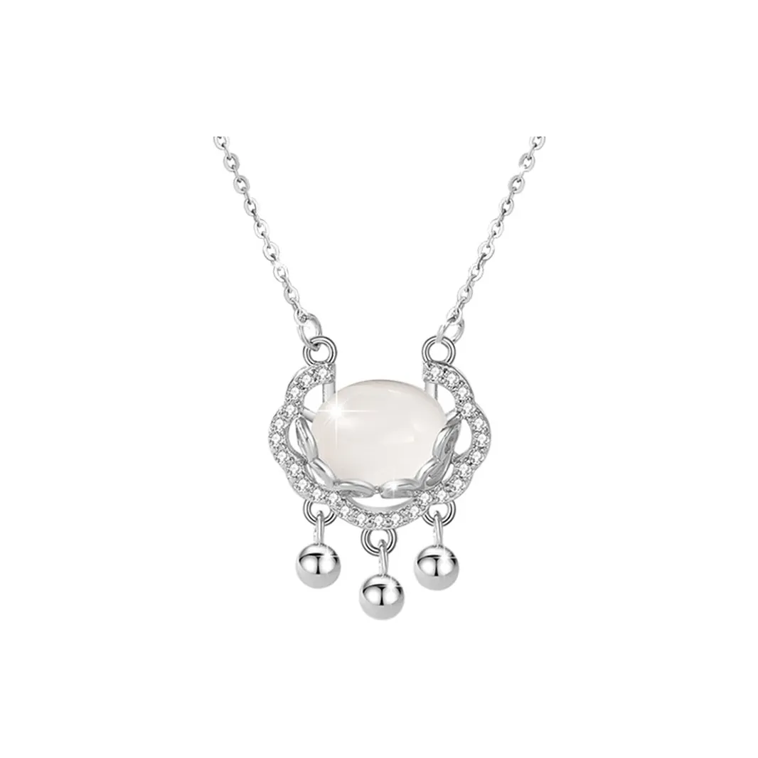 Emerald Dynasty Chalcedony Jade Necklaces Women's