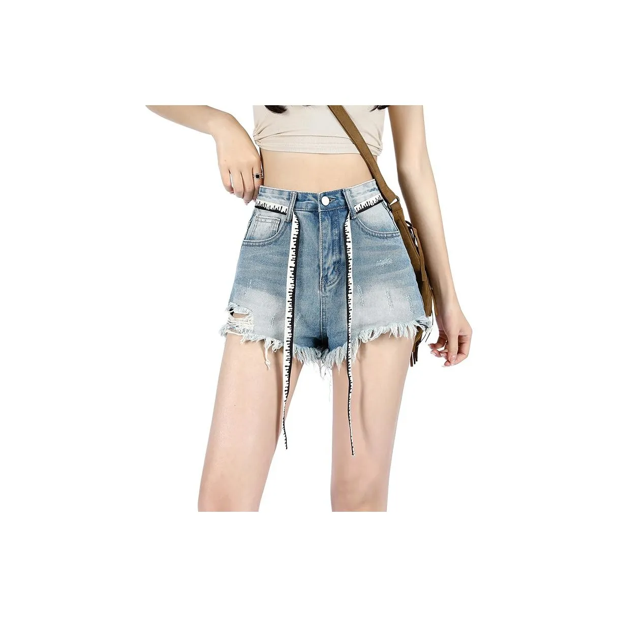 YEARNED Светло-синие Женские Джинсовые Шорты